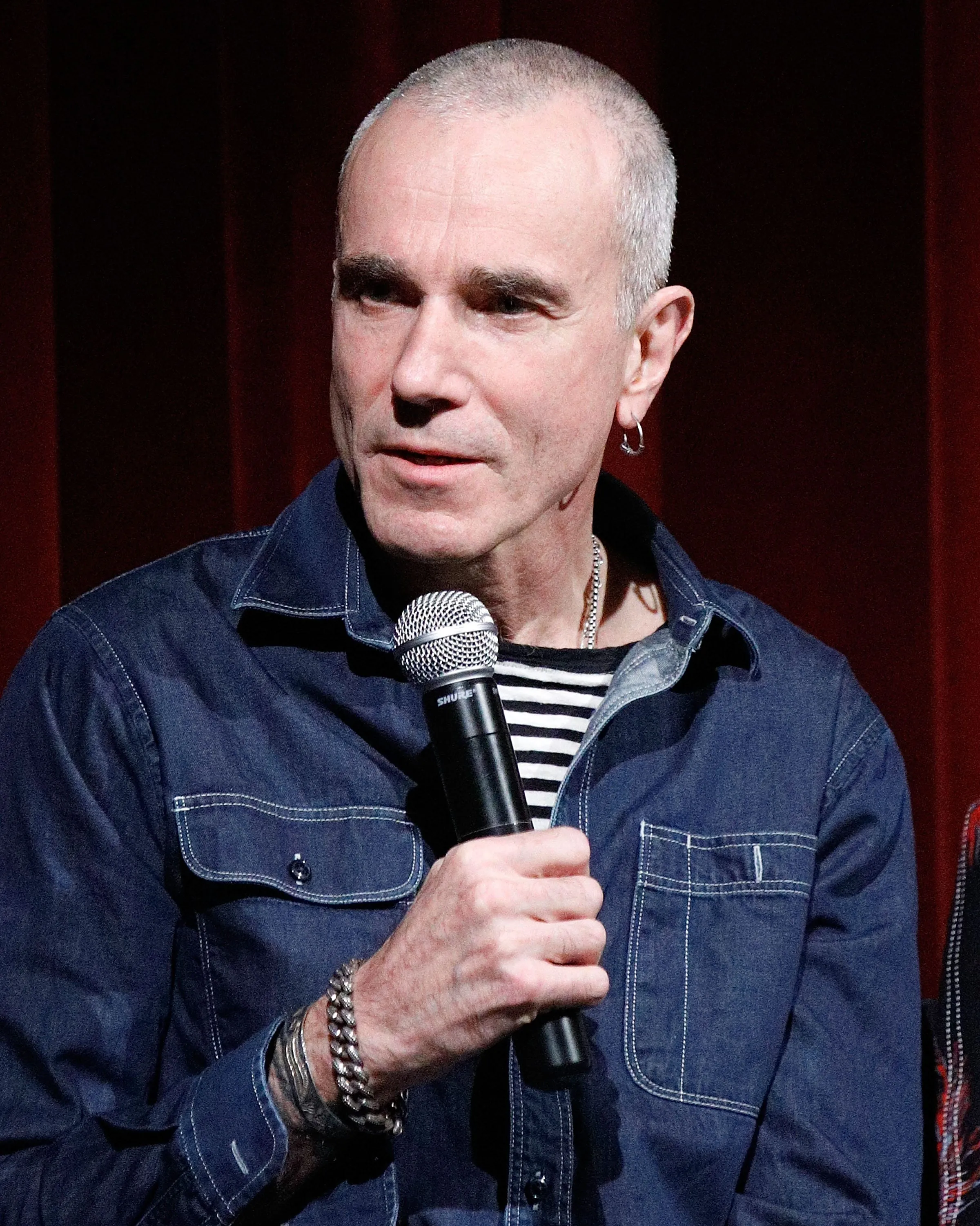 Actor Daniel Day-Lewis on stage during The Academy of Motion Picture Arts & Sciences official academy screening of "Phantom Thread" at MOMA on Dec. 12, 2017, in New York City.
