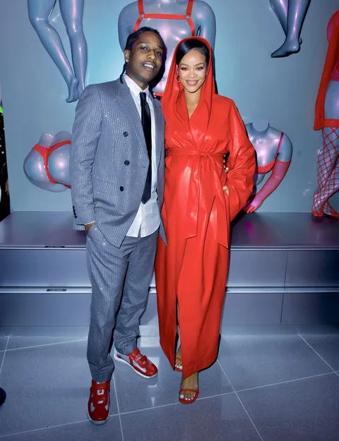 mandatory credit photo by diggzyshutterstock 12802876b<br />
asap rocky and rihanna caught shoppers by complete surprise as she made an unannounced appearance at her brand new, savage x fenty store at westfield culver city in los angeles<br />
rihanna shocks shoppers as she makes surprise appearance at her new savage x fenty store in los angeles, usa   12 feb 2022