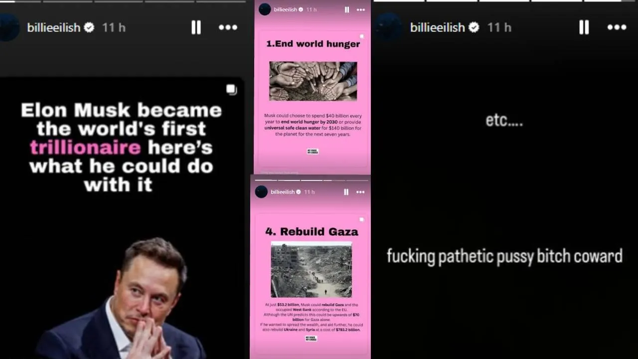 Now, Billie Eilish slams Elon Musk and calls him a pathetic coward - India  Today