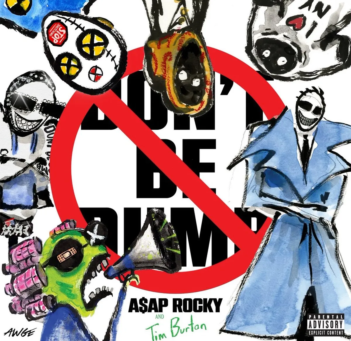 A$AP Rocky collaborated with Tim Burton for 'DONT BE DUMB.'