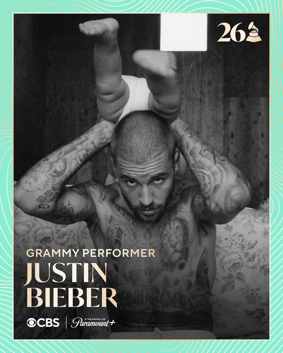 It's official - @justinbieber is back! 🎶 Justin Bieber is currently  nominated for four Grammy Awards at the 2026 Grammys: Album Of The Year,  Best Pop Solo Performance, Best Pop Vocal Album,