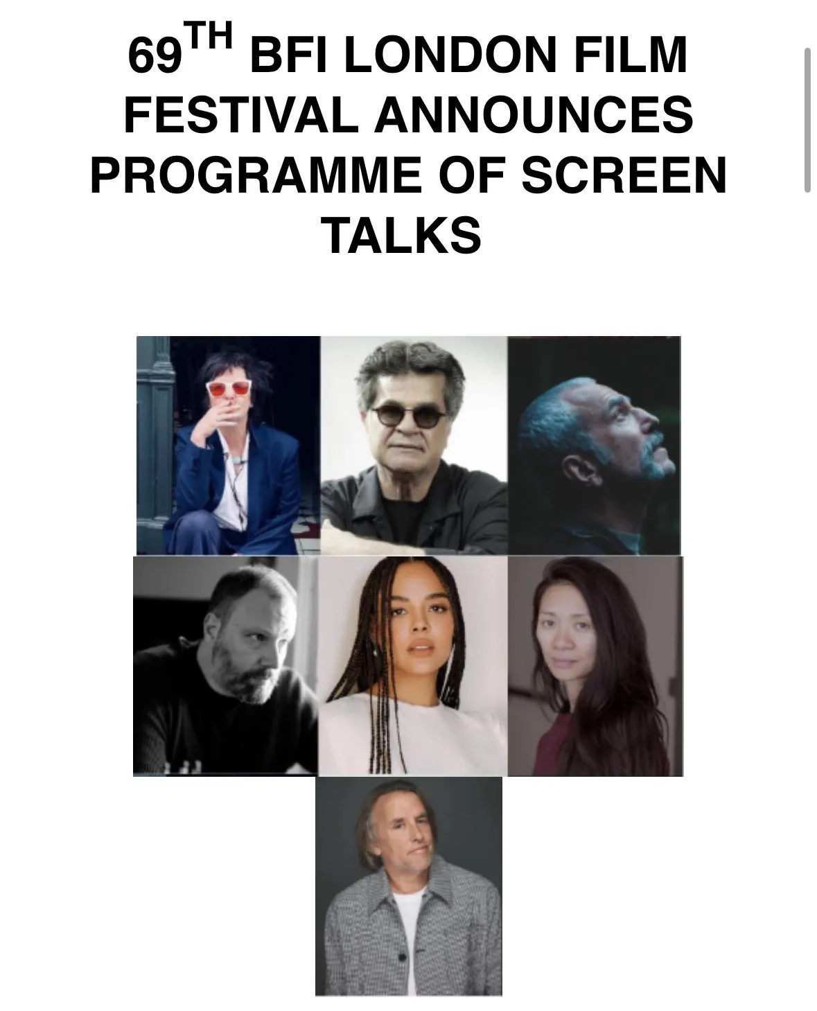 Luke Hearfield @ Venice on X: "Great news for all you London Film Festival  attendees! The screen talks have been announced meaning the following films  are sure to be in the lineup: -