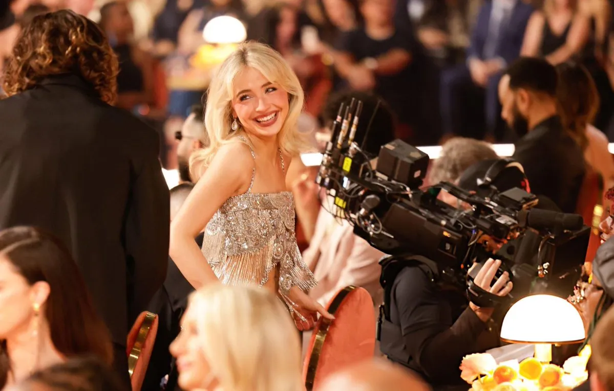 Sabrina Carpenter at the 2026 #GRAMMY Awards.