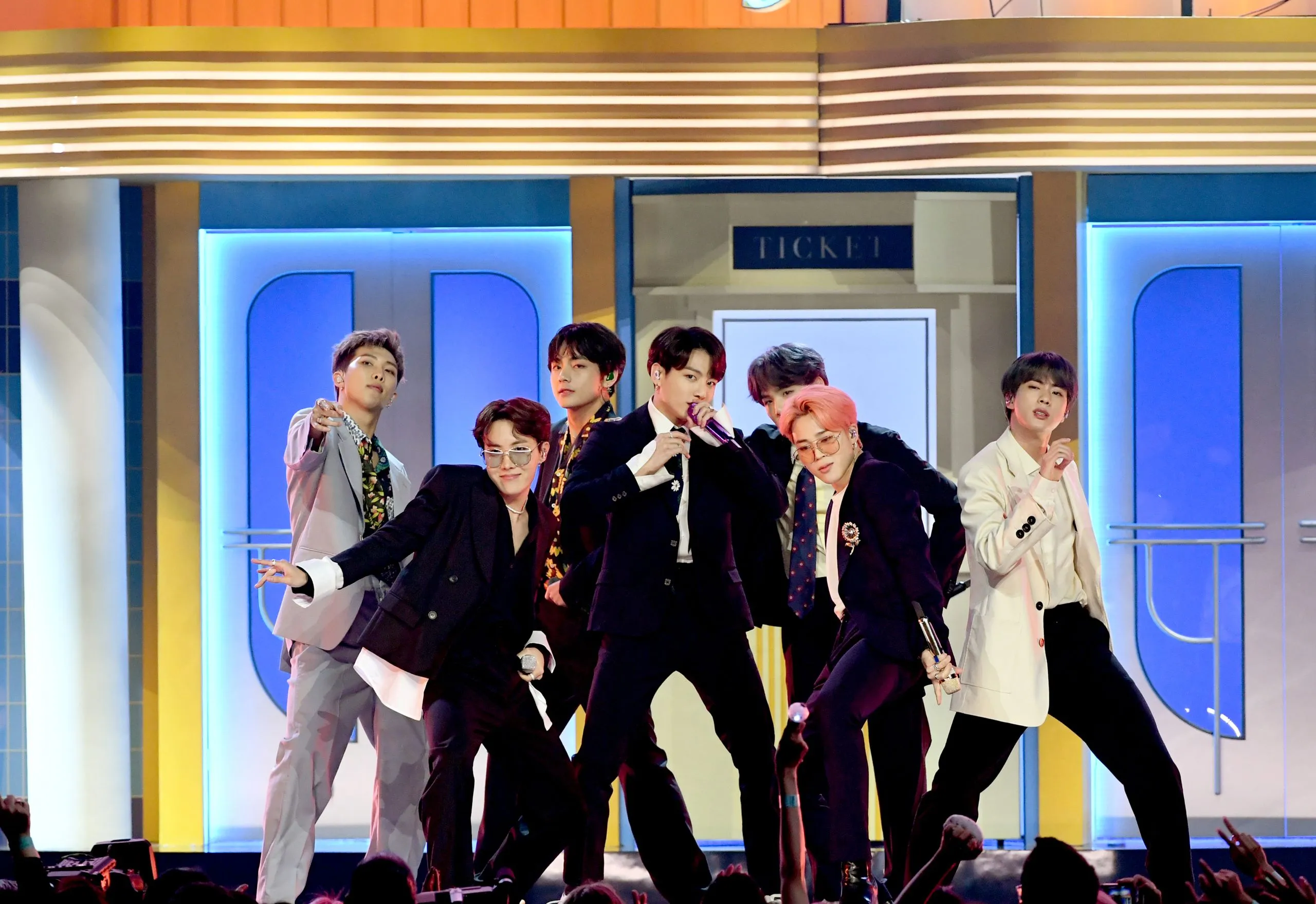 Grammys 2021: Watch BTS Break the Internet During Their Performance |  Glamour
