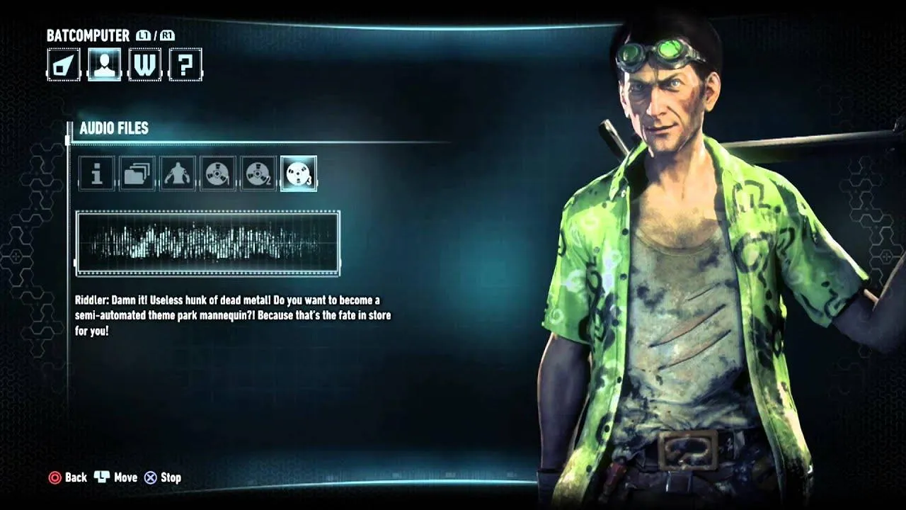 Batman Arkham Knight All Riddler Audio Logs - YouTube