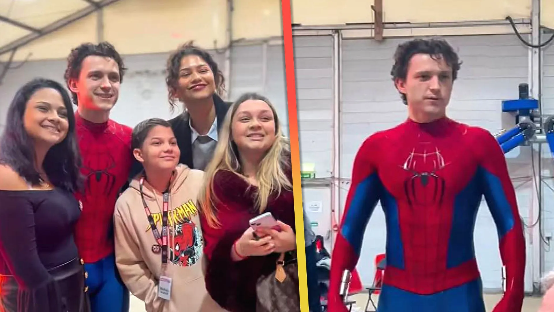 Tom Holland and Zendaya Meets Make-A-Wish Fans on 'Spider-Man: Brand New  Day' Set!