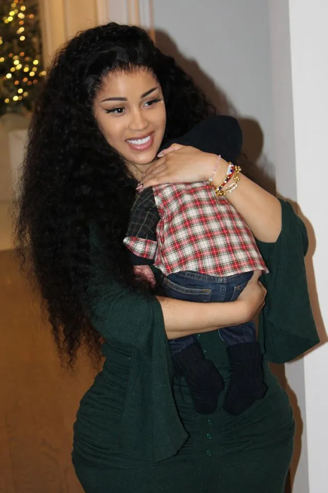 Cardi B celebrates first Christmas as mom of 4 as she jokes the 'perfect  Christmas picture' doesn't exist at her house