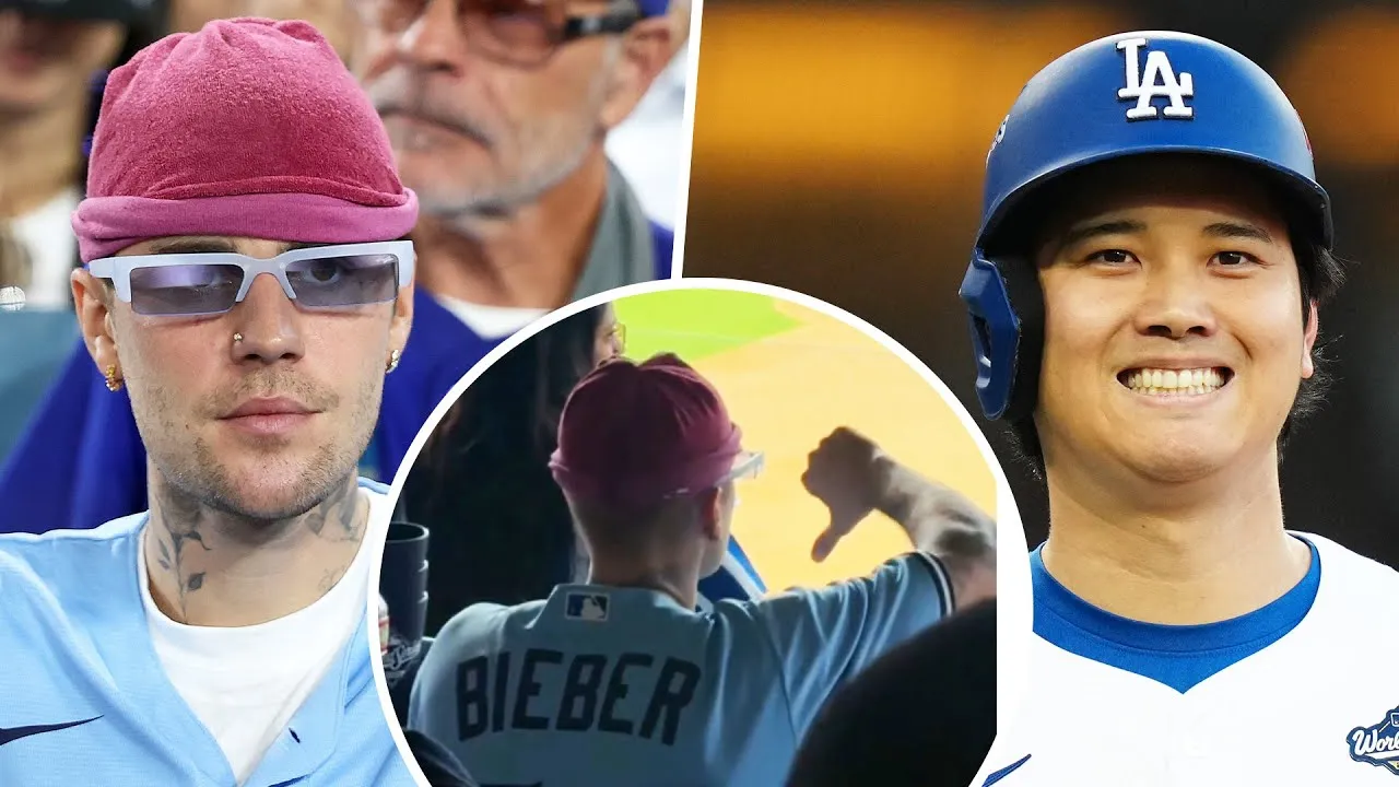 Justin Bieber Gives Dodgers' Shohei Ohtani THUMBS-DOWN After World Series  Home Run