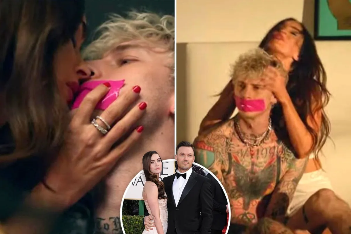 Megan Fox kisses 'new man' Machine Gun Kelly in his new music ...