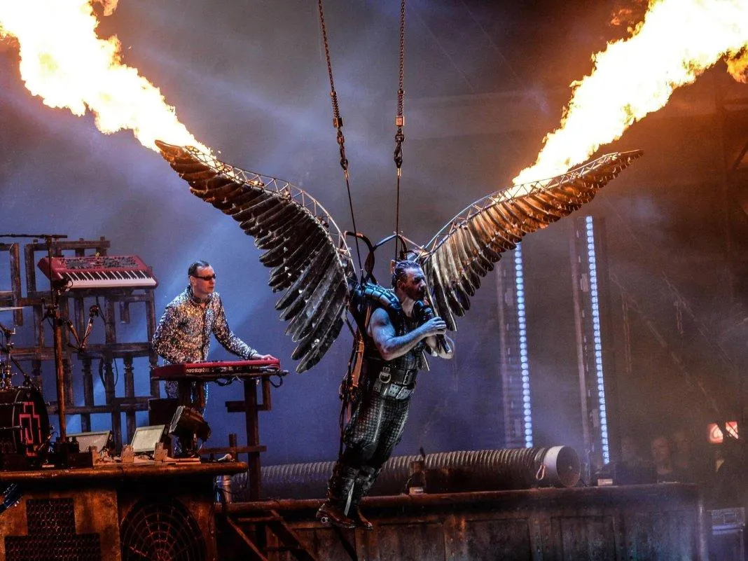 Rammstein on stage