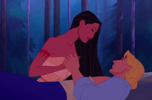 Pocahontas and John Smith