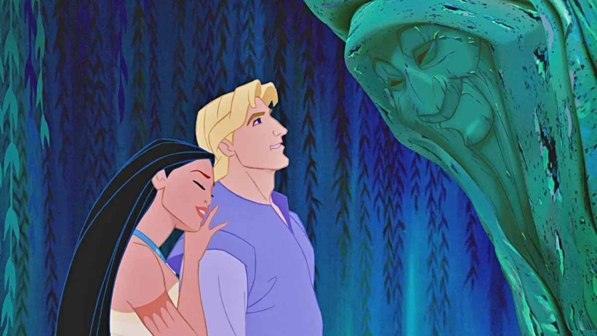 Talking tree in Pocahontas movie