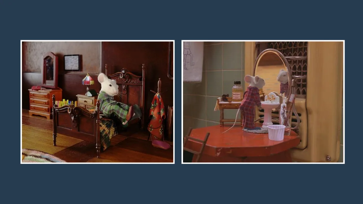 Stuart’s bedroom furniture in Stuart Little