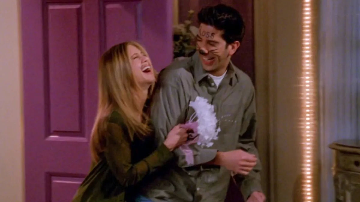 Ross and Rachel in Friends sitcom-catch-22