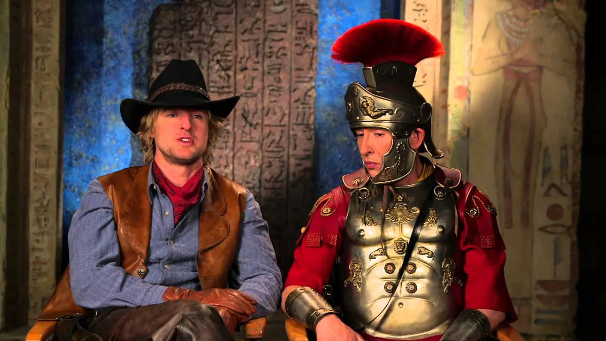 Jedediah Smith (Owen Wilson) & Octavius (Steve Coogan)--'Night at the museum'
