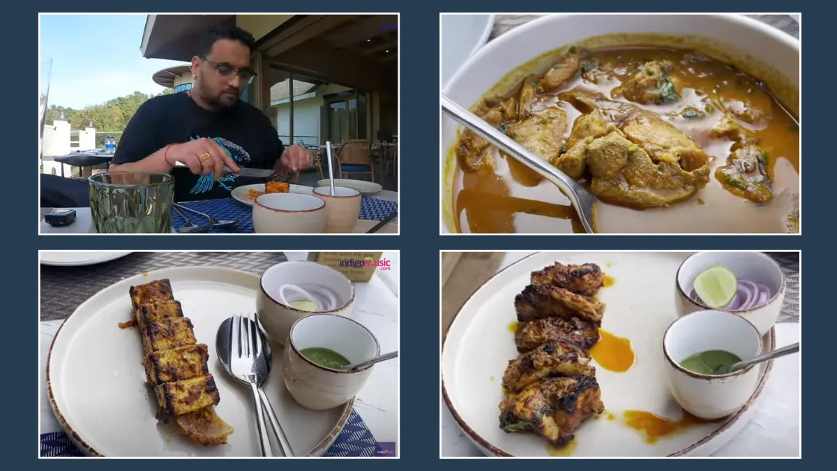 RJ Rohit savouring delicious food at Coorg Marriott Resort & Spa