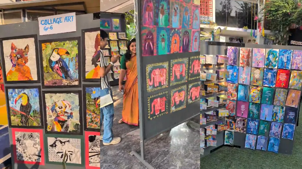 Art showcase at Madd fest by the students of Bangalore International School