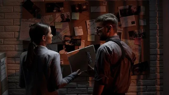 detectives solving a riddle