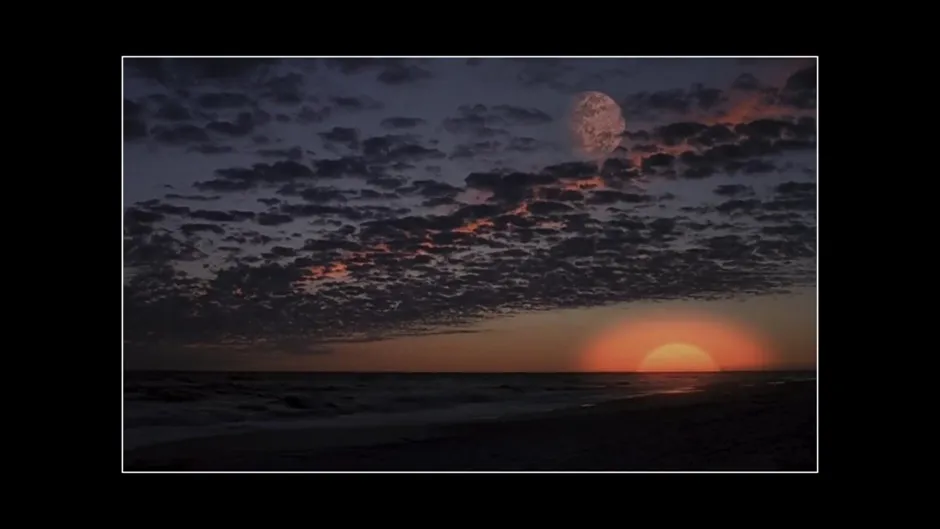 Artificial Illumination-sunset in the movie