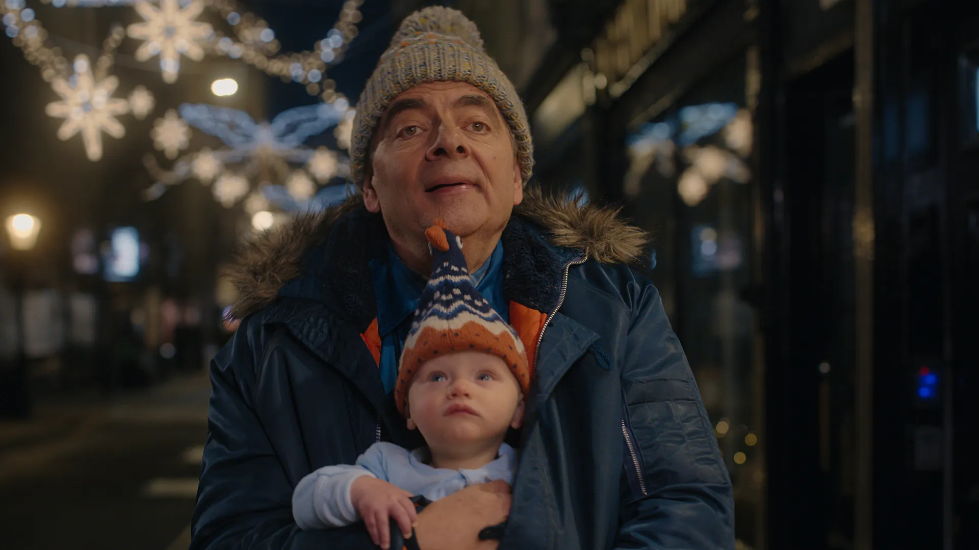 First Festive Look at Rowan Atkinson in Netflix's 'Man vs Baby'