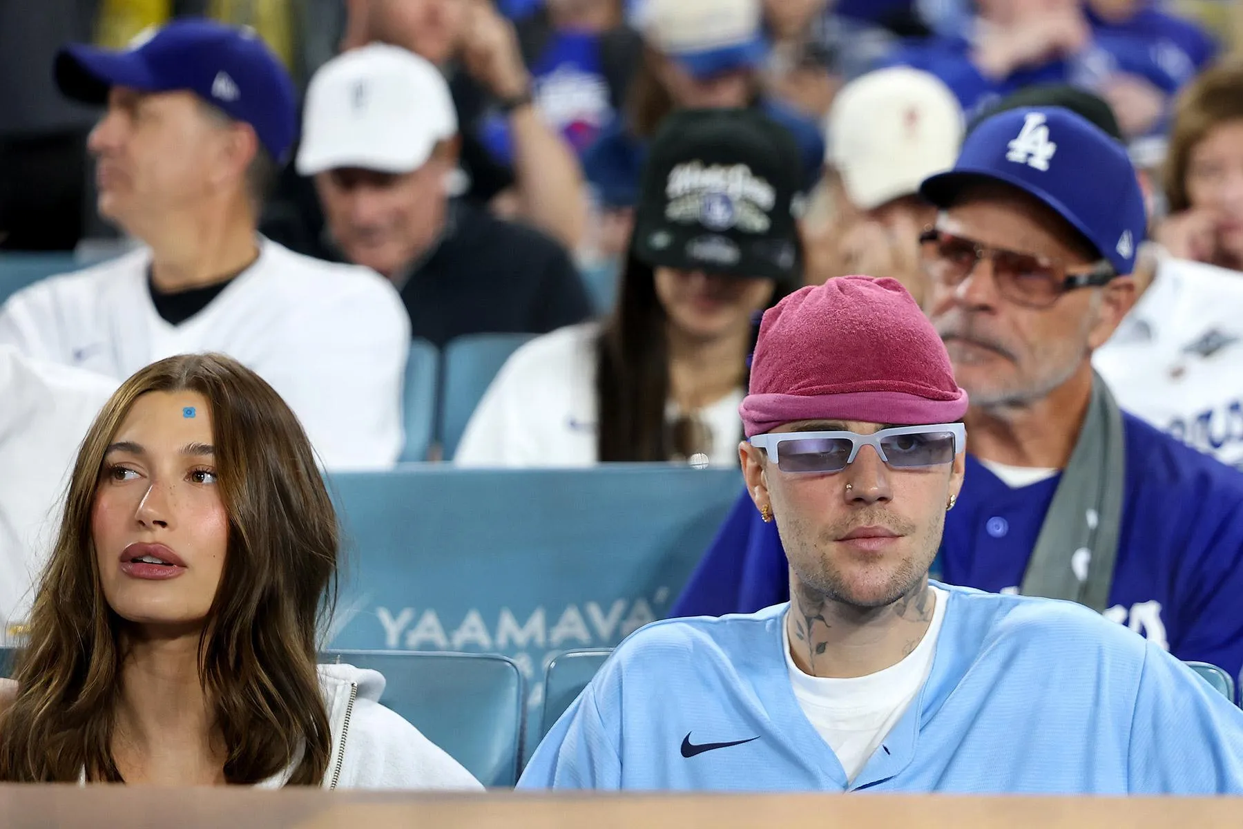 Justin Bieber Watches World Series Thriller