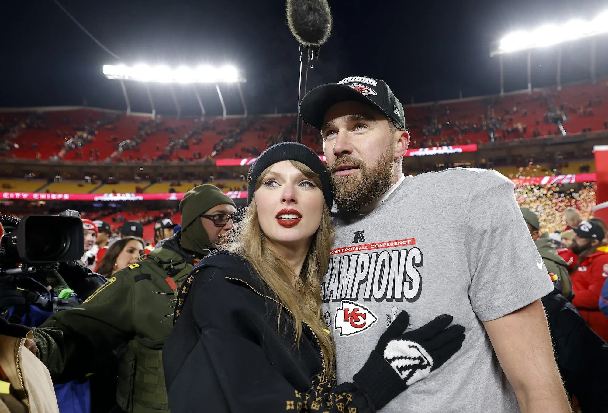 Travis Kelce Calls Taylor Swift 'Love of My Life' in Eras Docuseries | Us  Weekly