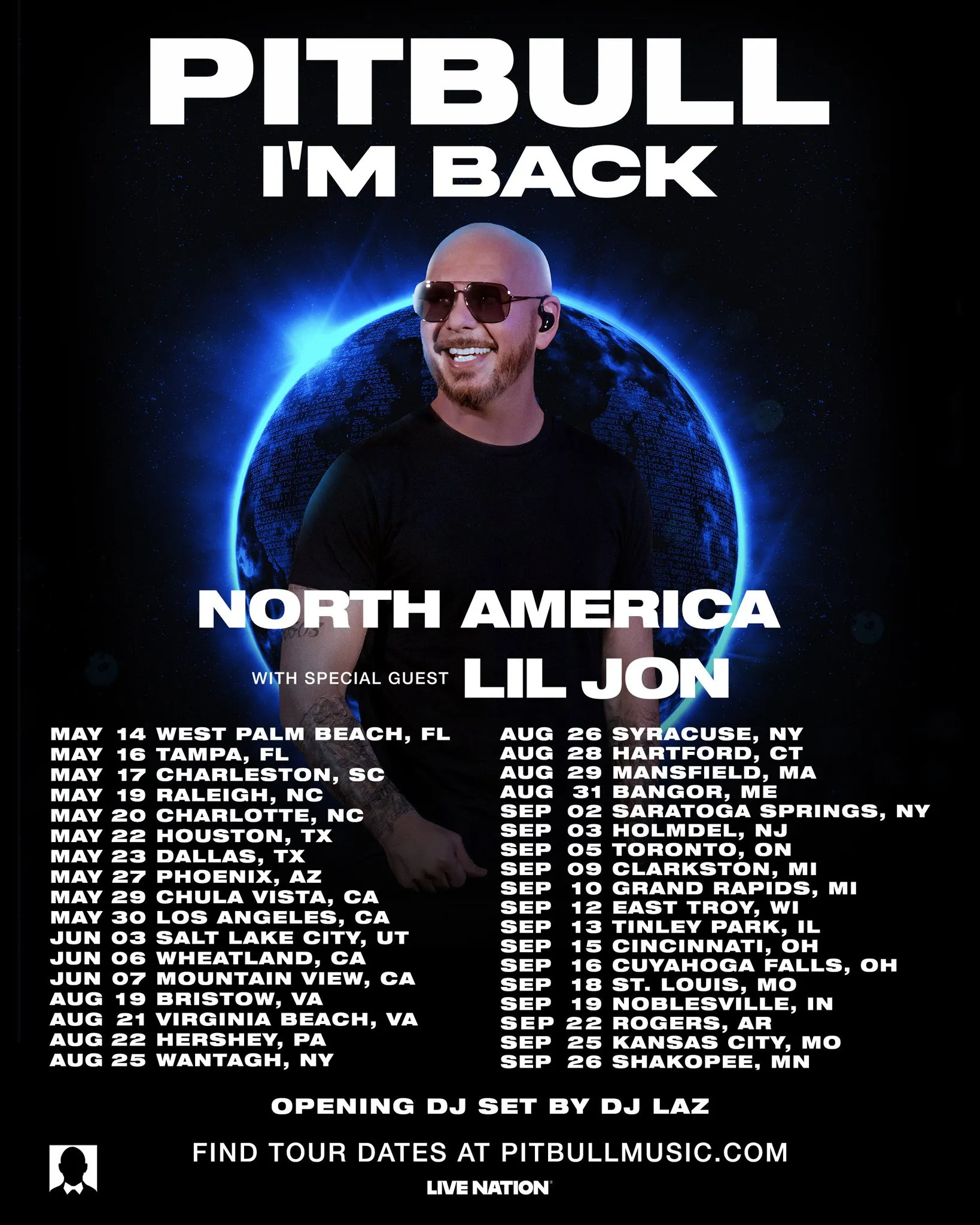 Pitbull Announces "I'm Back" North America Tour for 2026, Dal&eacute;