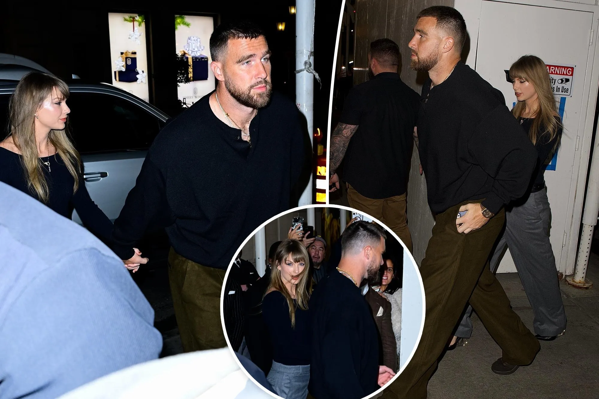 Taylor Swift and Travis Kelce hold hands on NYC date night during bye week