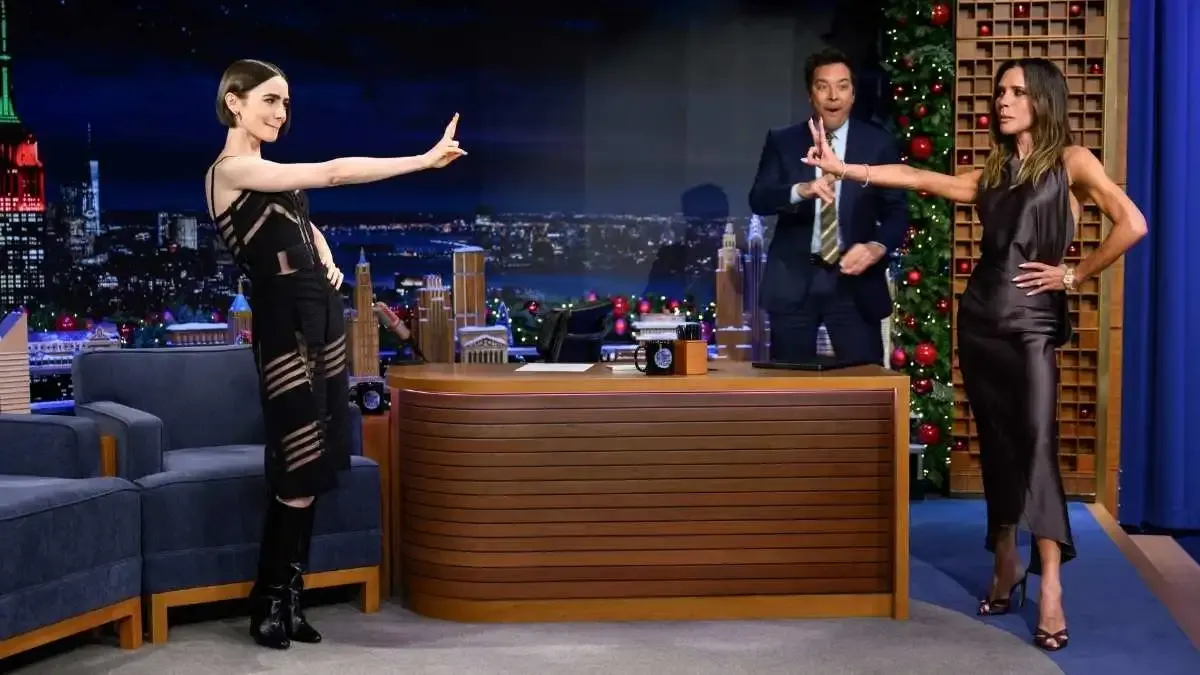 Victoria Beckham Escapes Lily Collins in 'The Tonight Show' BTS Video -  Reality Tea