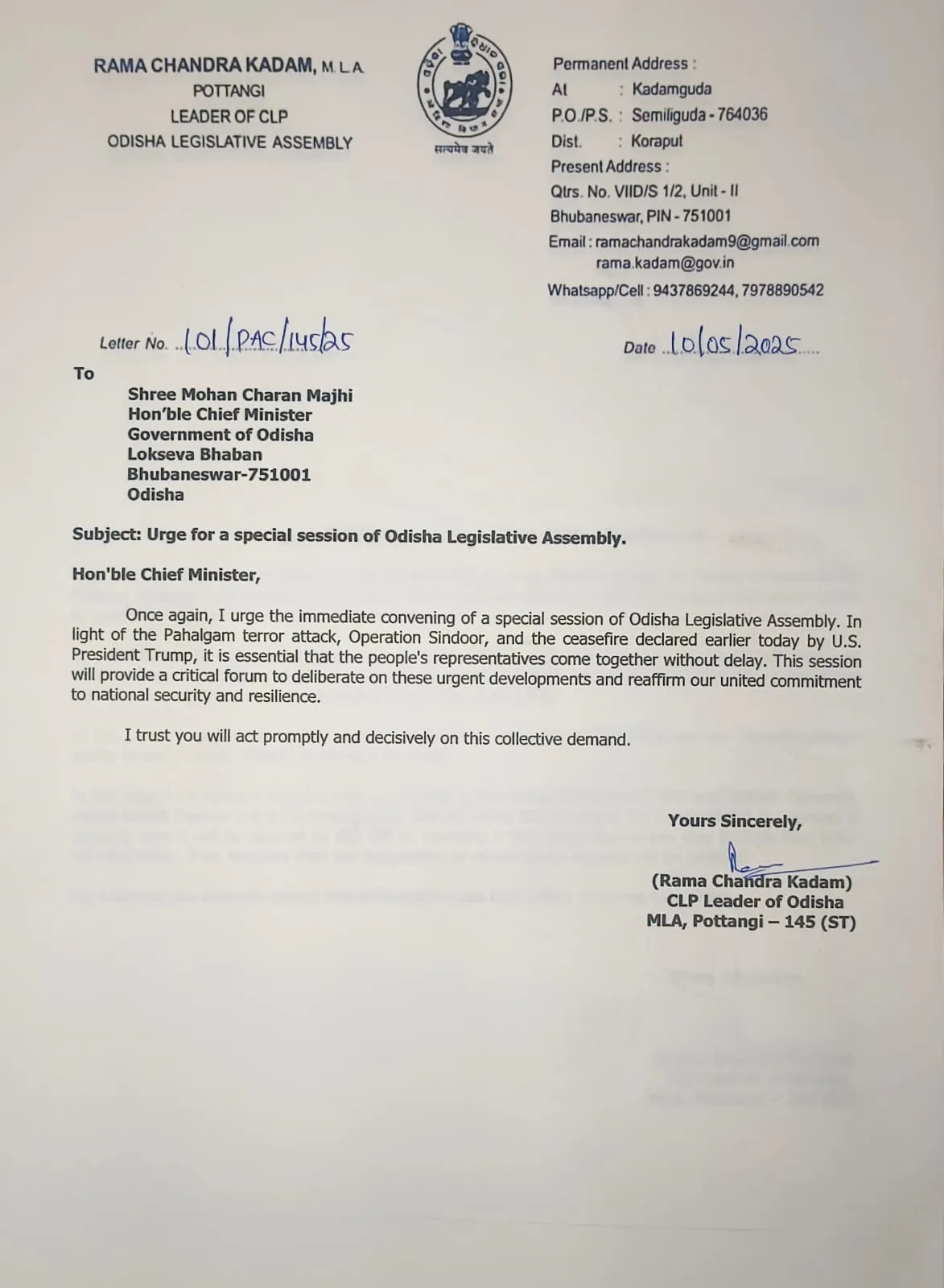 letter 