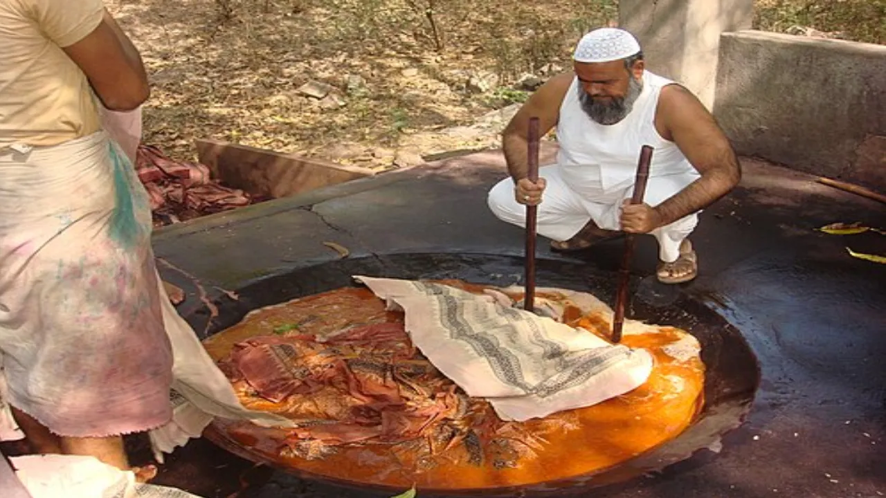 Making process of bagh print  