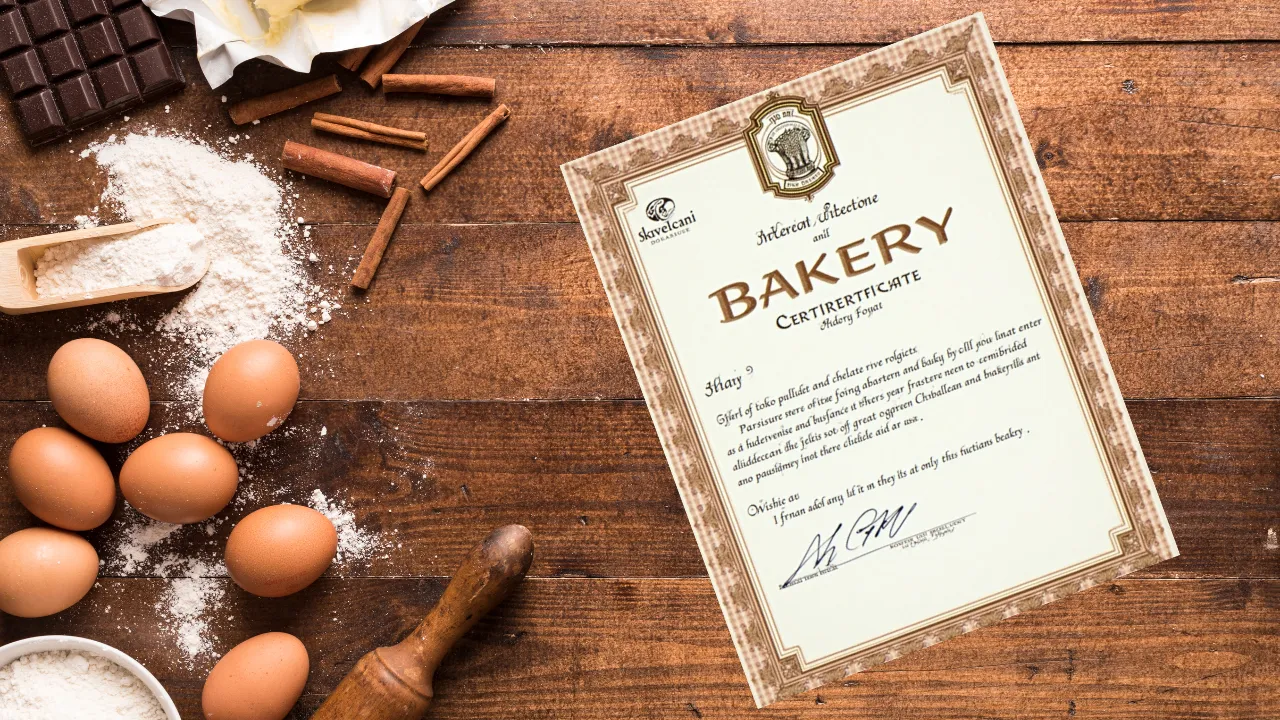 Bakery license