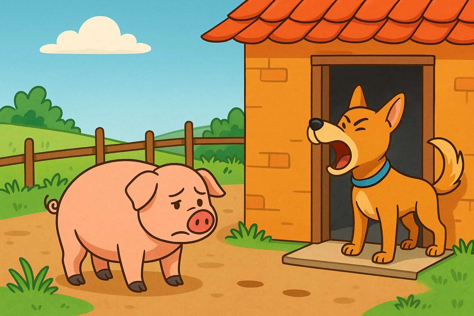 Dog and Pig An Educator Hindi Story