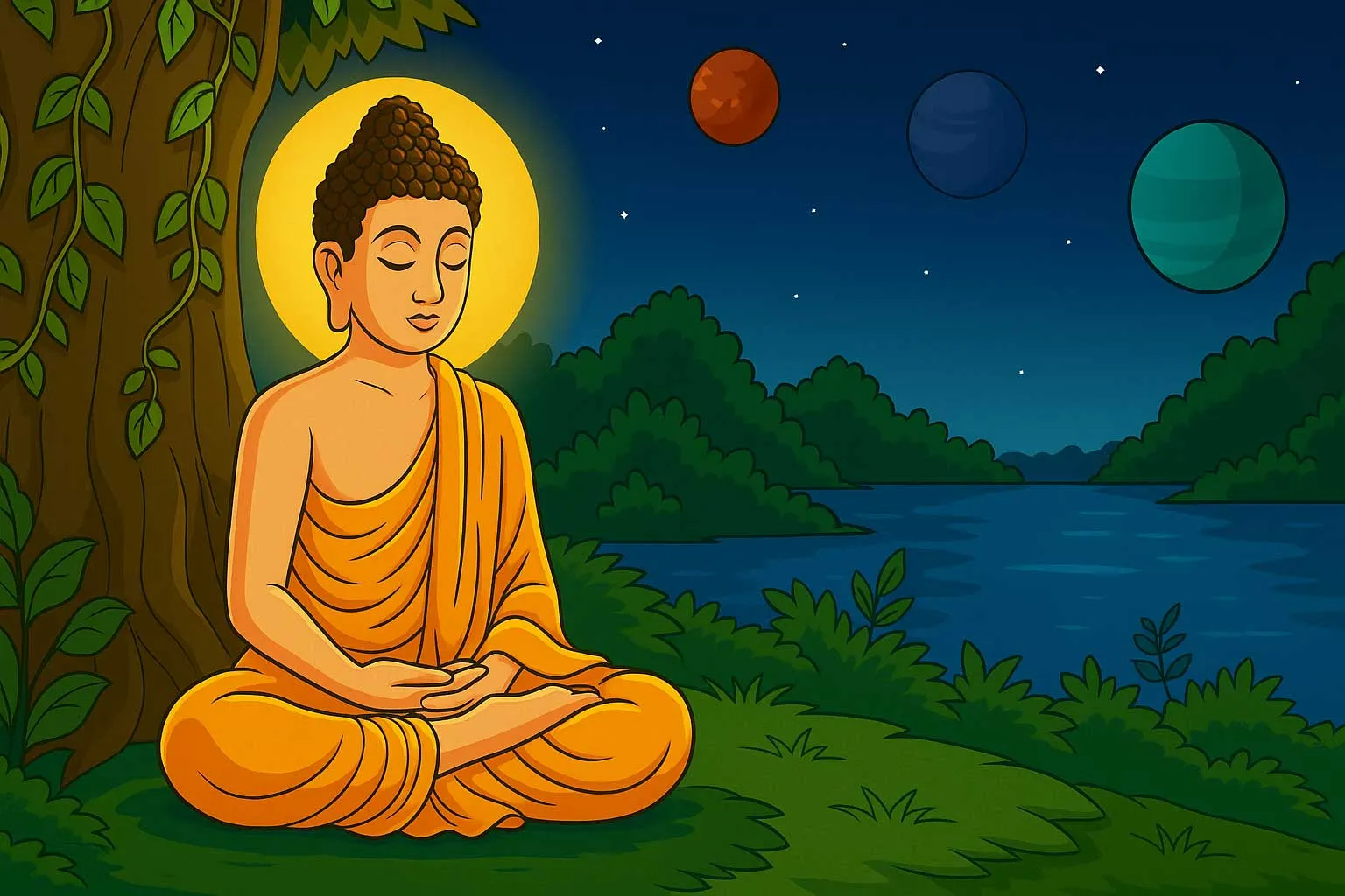 Motivational Story Buddha learning and Kalia change