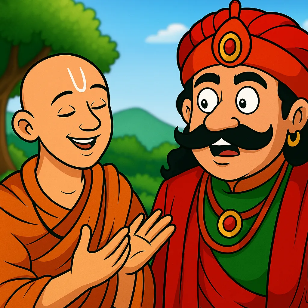 Motivational story- King's cleverness and Brahmin's victory
