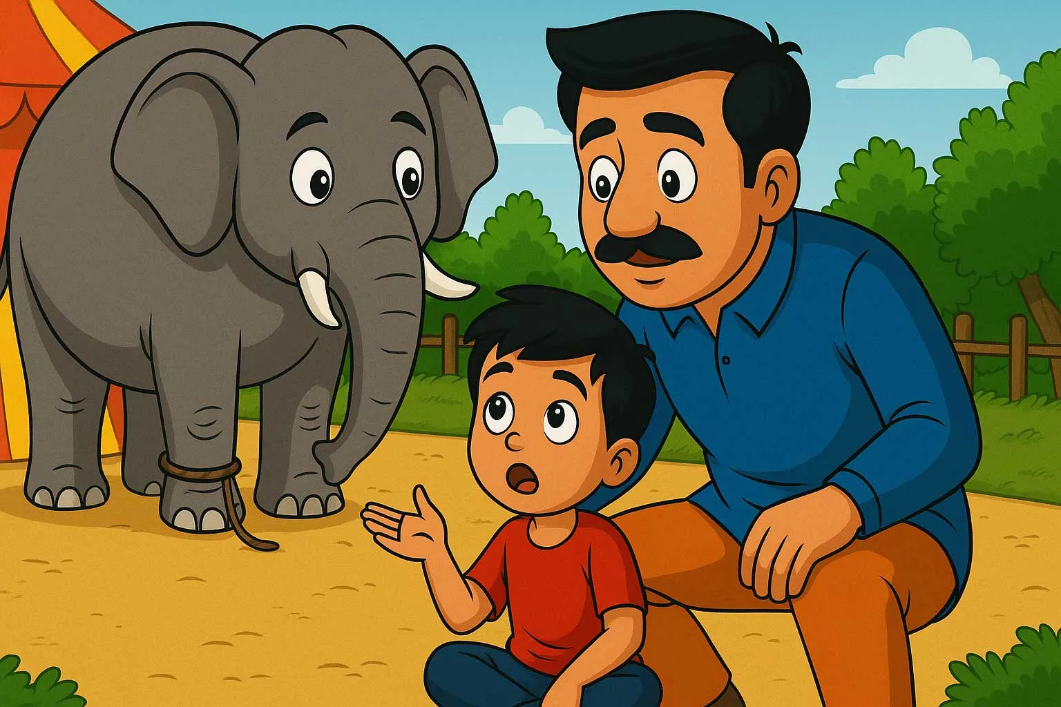 Story Hathi Gajendra mental chain