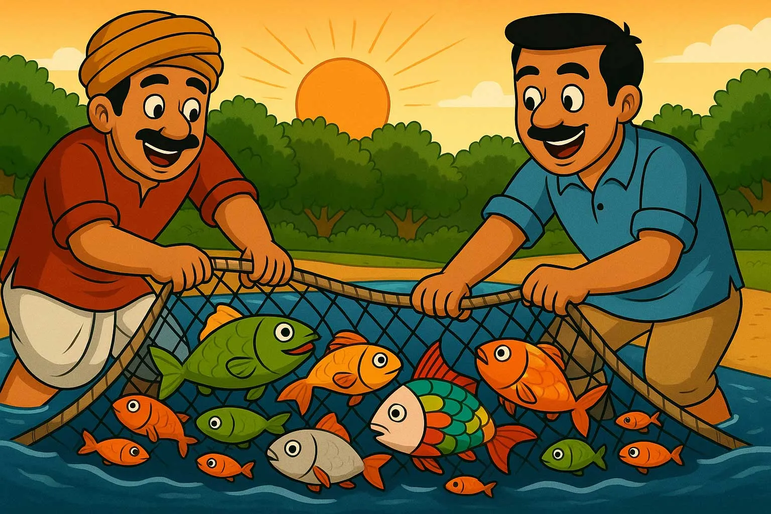 Motivational Story Three Fishes of Little River and A Lesson
