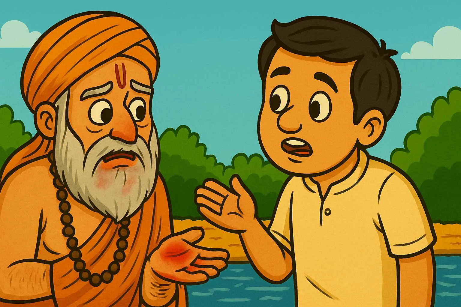Story of monk and scorpion- Lesson of nature