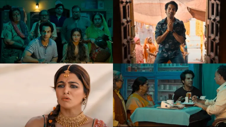 Bhool Chuk Maaf Trailer Launch Rajkummar Rao and Wamiqa Gabbi are too good in producer Dinesh Vijan pre wedding haldi ruckus