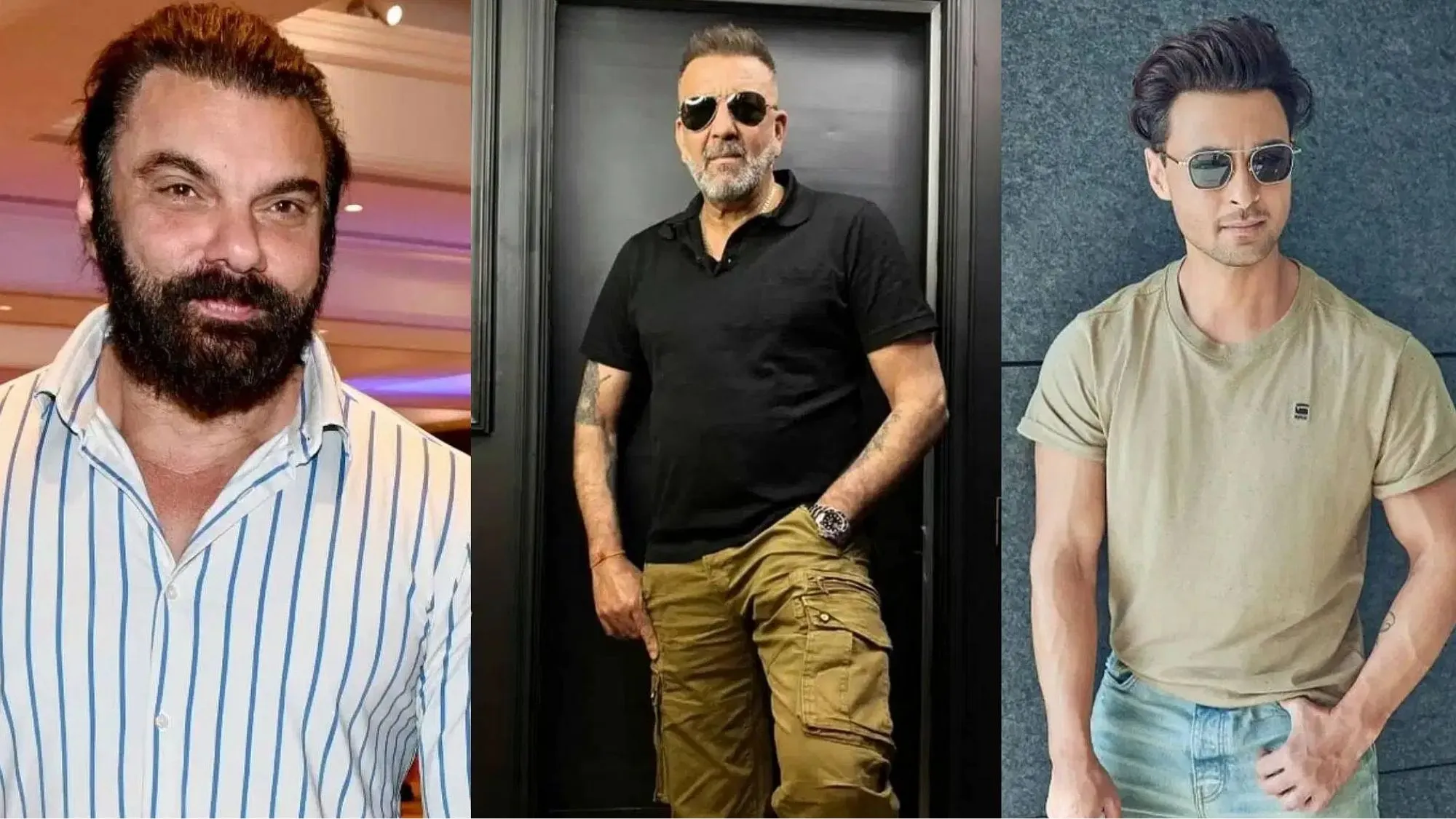 Sohail Khan, Sanjay Dutt and Aayush Sharma 
