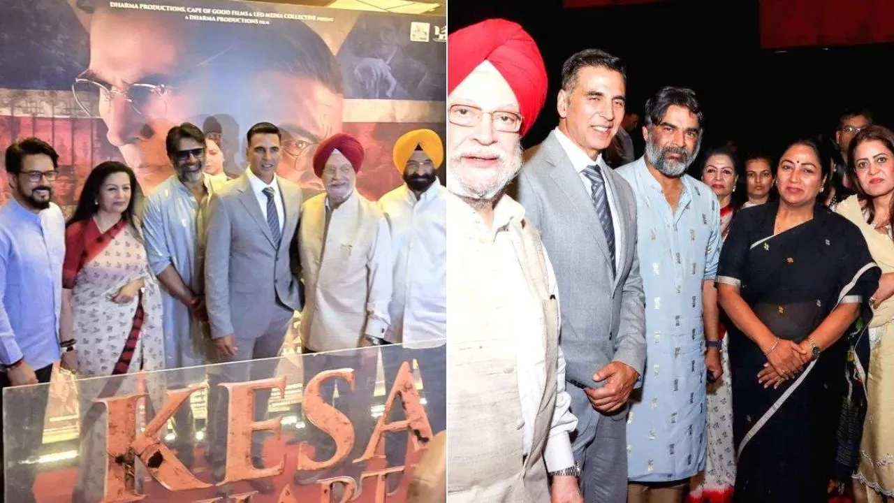 Kesari Chapter 2 Screening Akshay Kumar, Rekha Gupta, Anurag Thakur, Grace Delhi Event