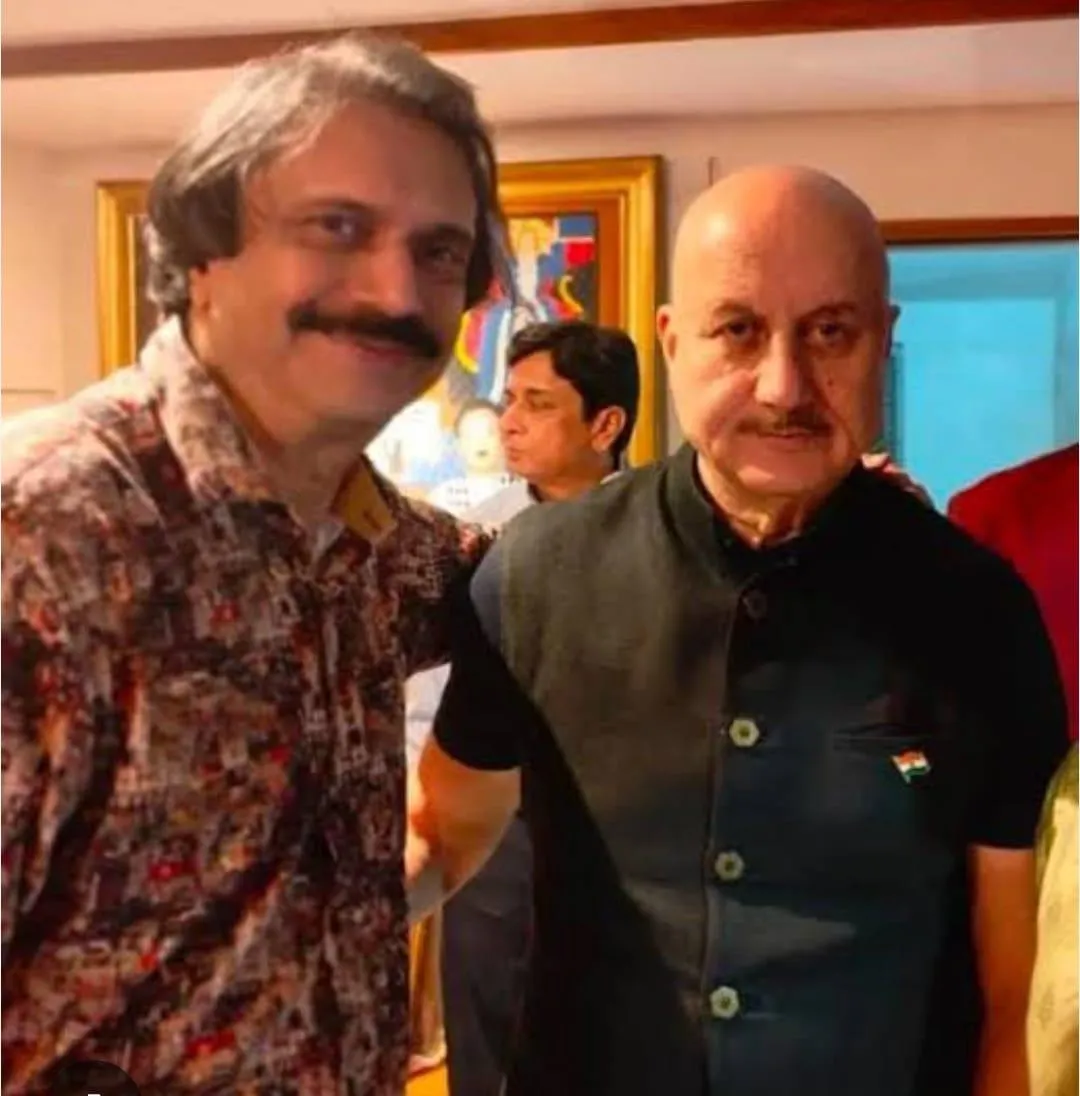 Anupam Kher ( right) with Chaitanya Padukone