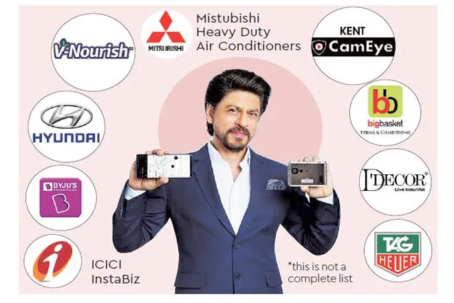 shah rukh khan brand endorsements