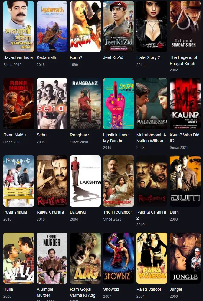 sushant singh movies and tv shows