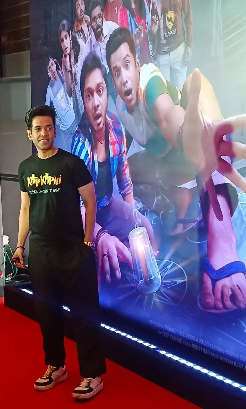 Star hero Tusshar Kapoor at Kapkapiii trailer launch event