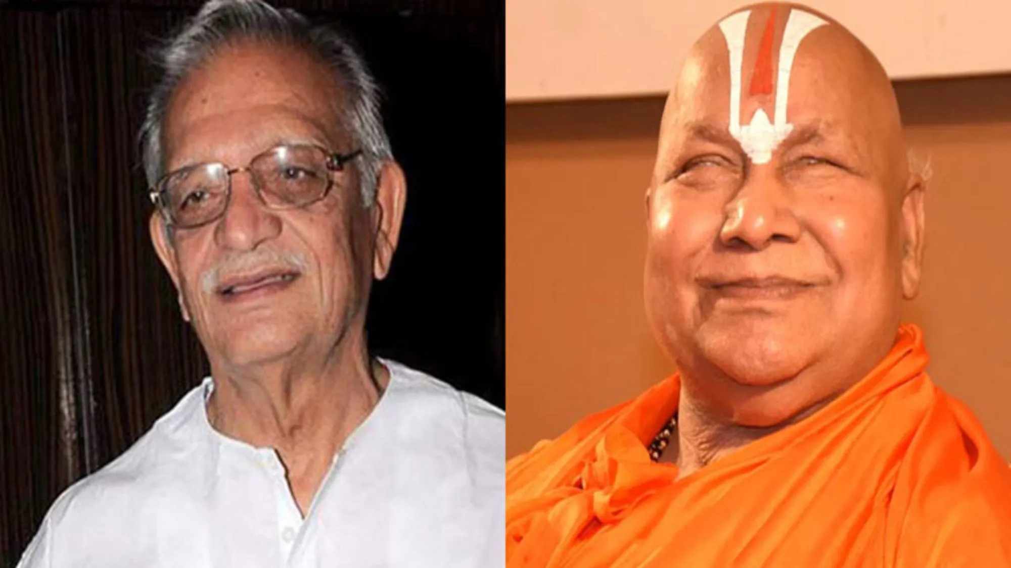 Gulzar and Rambhadracharya