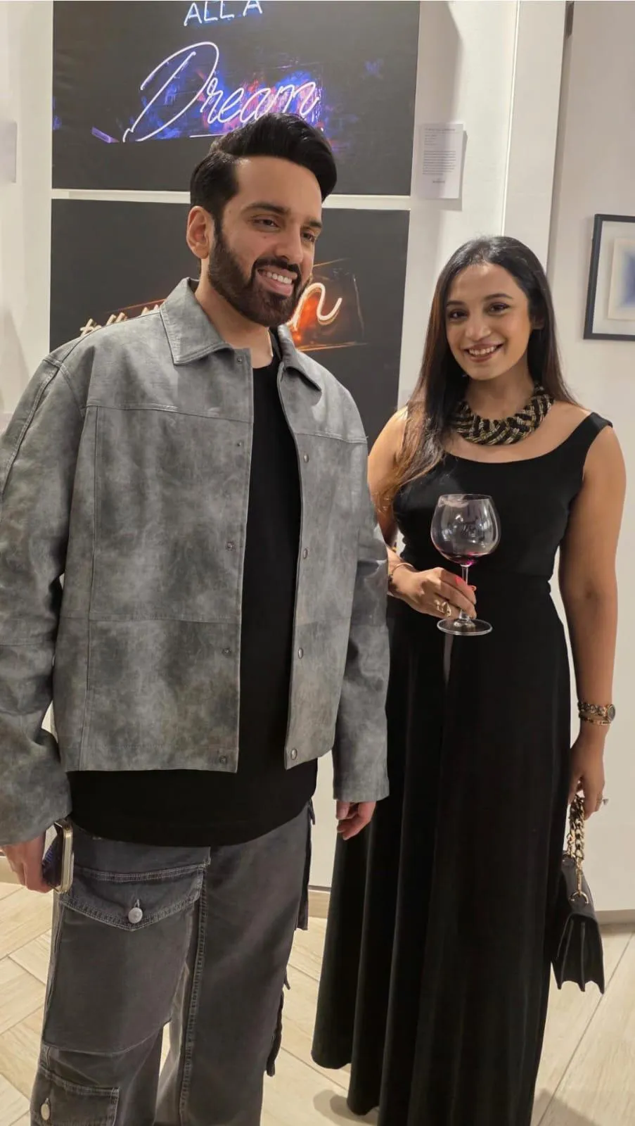 Luv S sinha with model-dentist guest Dr Marrita Monteirro