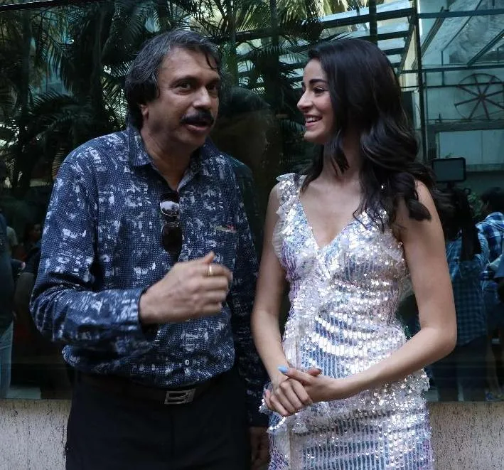 Ananya Panday newcomer-star (SOTY-2-2019) with Sr Journalist Chaitanya Padukone