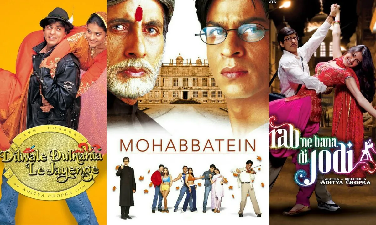 Dilwale Dulhania Le Jayenge (1995) All-time Blockbuster. Mohabbatein (2000) Blockbuster. Rab Ne Bana Di Jodi (2008) Superhit. Befikre (Average)
