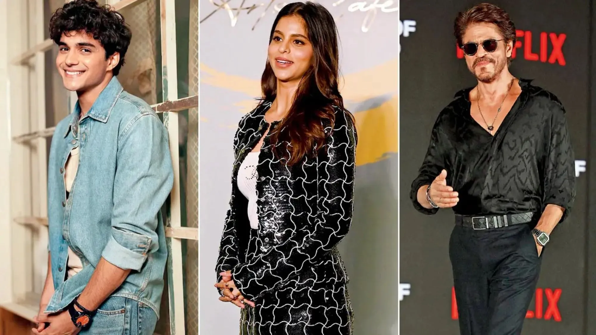 suhana khan, shahrrukh khan and abhy verma